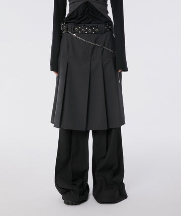 Pleats Midi Skirt